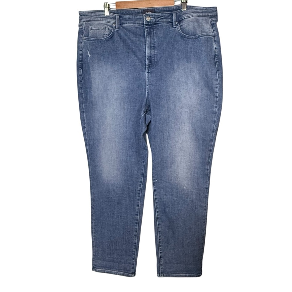 NYDJ Margot GIrlfriend Jeans SIze 20W Medium Wash Lunar High Rise Stretch Casual